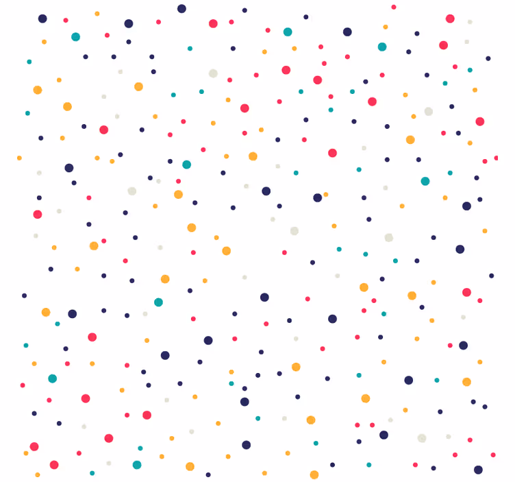 Podmetač za čaše s šarenim točkicama - TenStickers