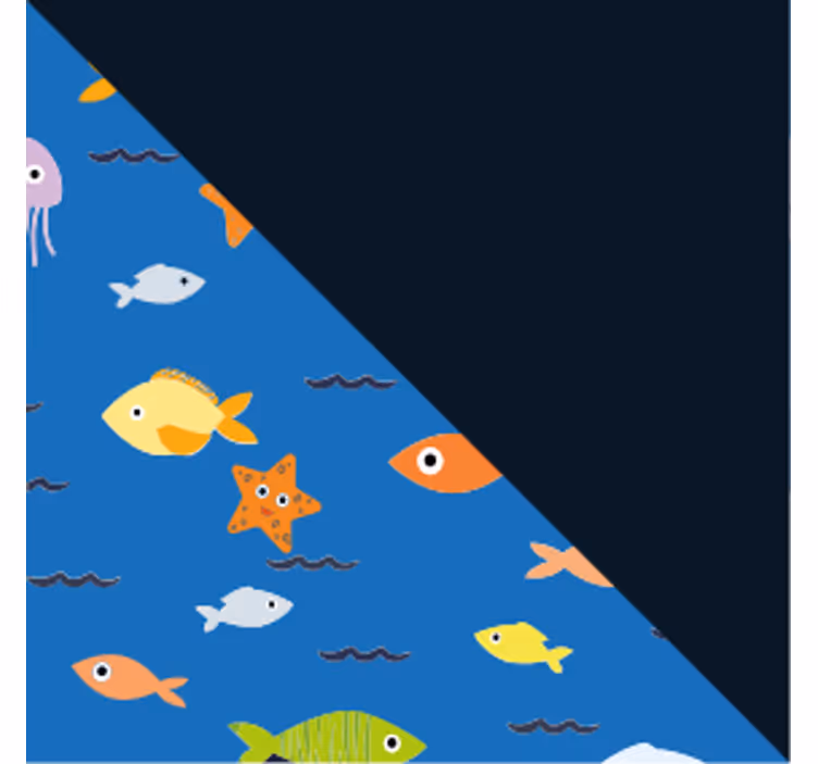 Podmetač za čaše moderan šarena podvodna scena - TenStickers
