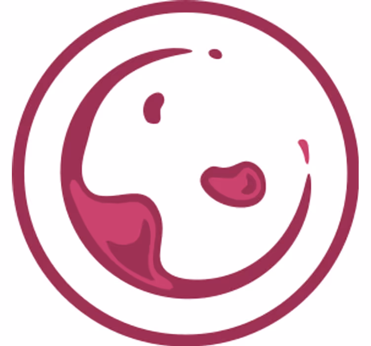 čaša vina označi modernu podmetač za čaše - TenStickers
