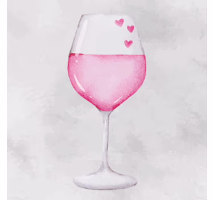 čaše vina moderni podmetač za čaše - TenStickers