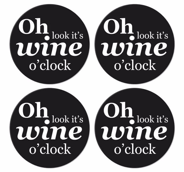 Rečenica oh gledaj to je podmetač za vino - TenStickers
