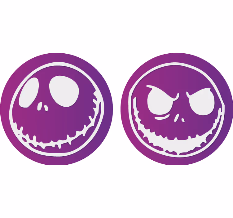 Podmetač za noć vještica s likovima lubanja - TenStickers