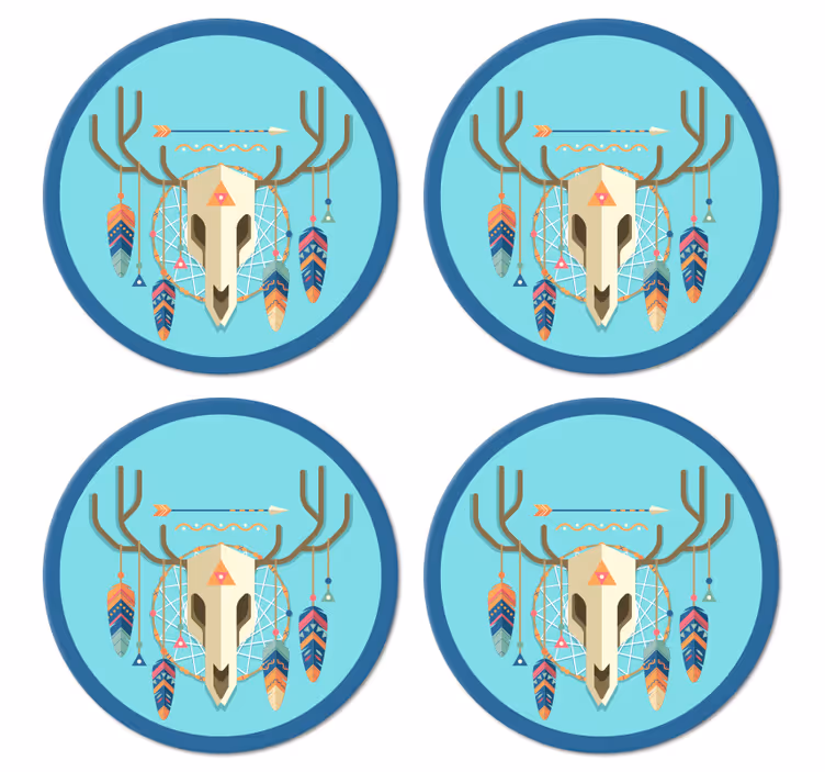 Lubanja boho style moderni podmetač za čaše - TenStickers