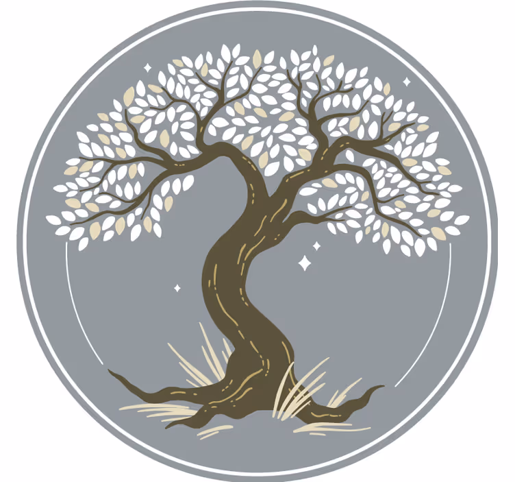 Podmetač za čaše elegantna silueta drveta - TenStickers