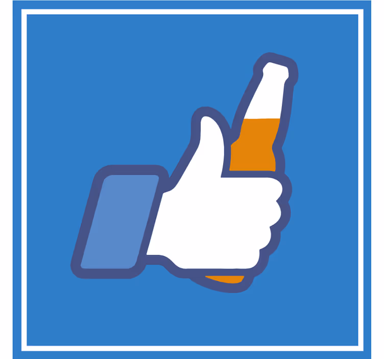 Prostirke za pivo thumbs up napitak - TenStickers