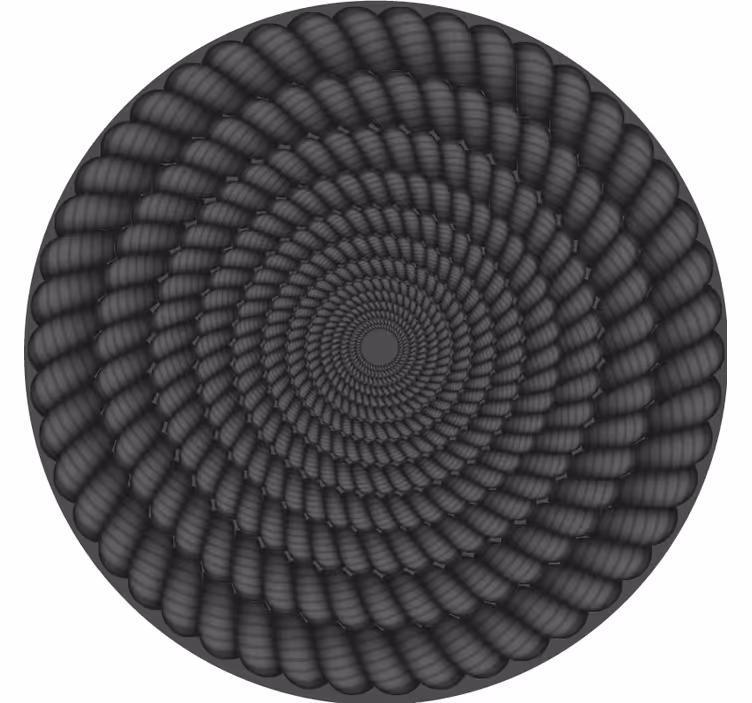 Podmetač za čaše s okruglim spiralnim uzorkom - TenStickers