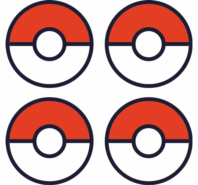 Podmetači za geek pokemon ball - TenStickers