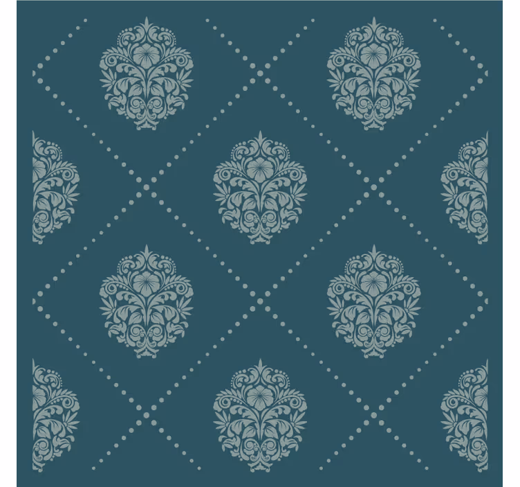 Podmetač za čaše s elegantnim cvjetnim motivom - TenStickers