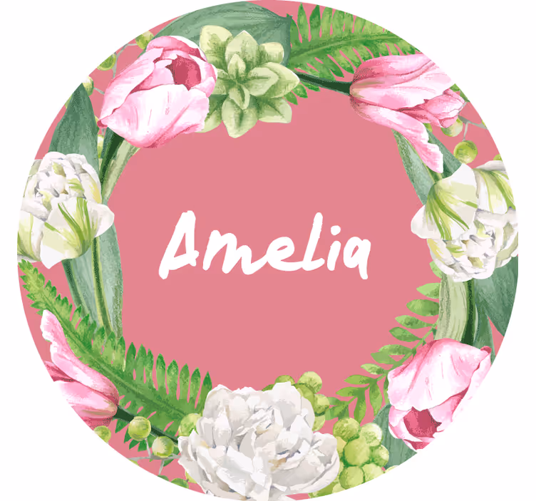 Dizajn tulipana s personaliziranim podmetačima - TenStickers