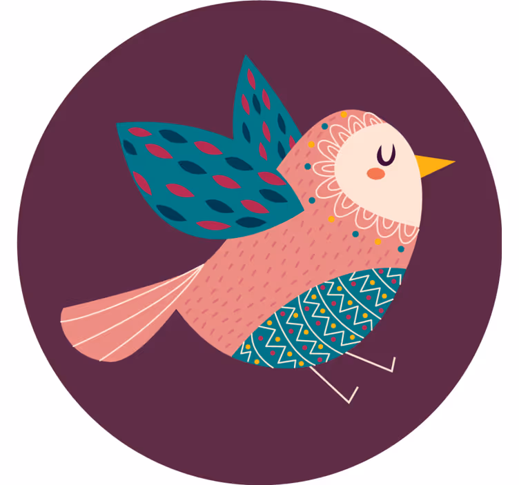 Podmetač za čaše nakaza s neobičnim ptičjim likom - TenStickers