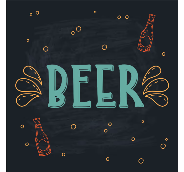Prostirke za pivo s razigranim konceptom piva - TenStickers