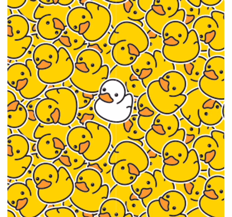Podmetač za čaše nakaza s veselim uzorkom patkica - TenStickers