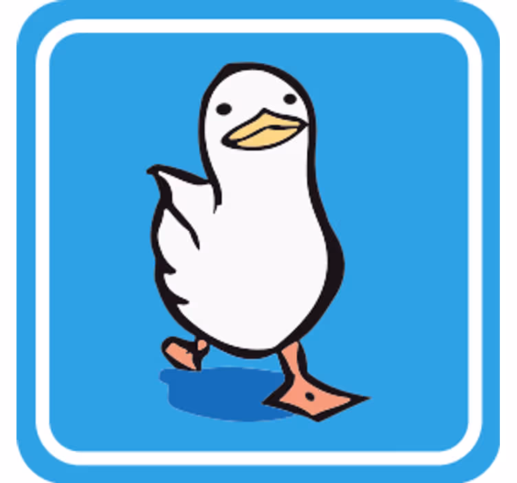 Swaggy šetajuća patka moderni podmetač za čaše - TenStickers