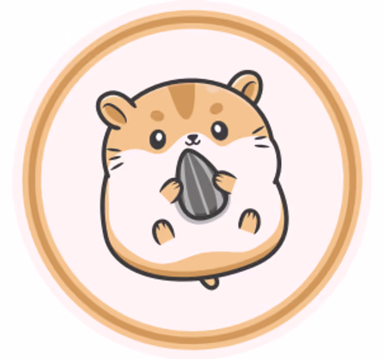 Simpatični hrčak crtić moderni podmetač za čaše - TenStickers