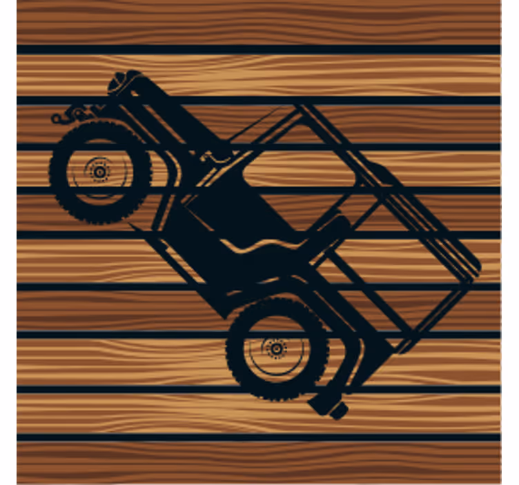 Podmetač za čaše vintage terensko vozilo - TenStickers