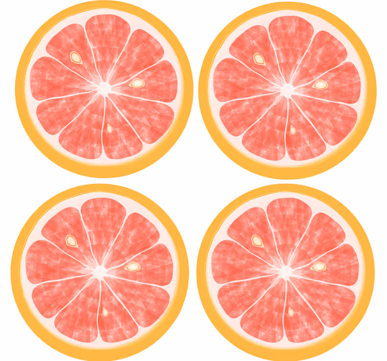 Podmetač za čaše nakaza s motivom citrusa - TenStickers