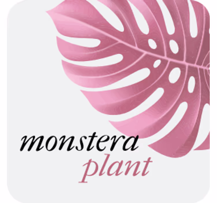 Podmetač za čaše prilagodljiv monstera list - TenStickers