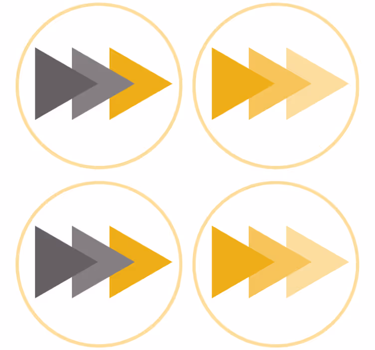 Podmetač za čaše nakaza s motivom strelica - TenStickers
