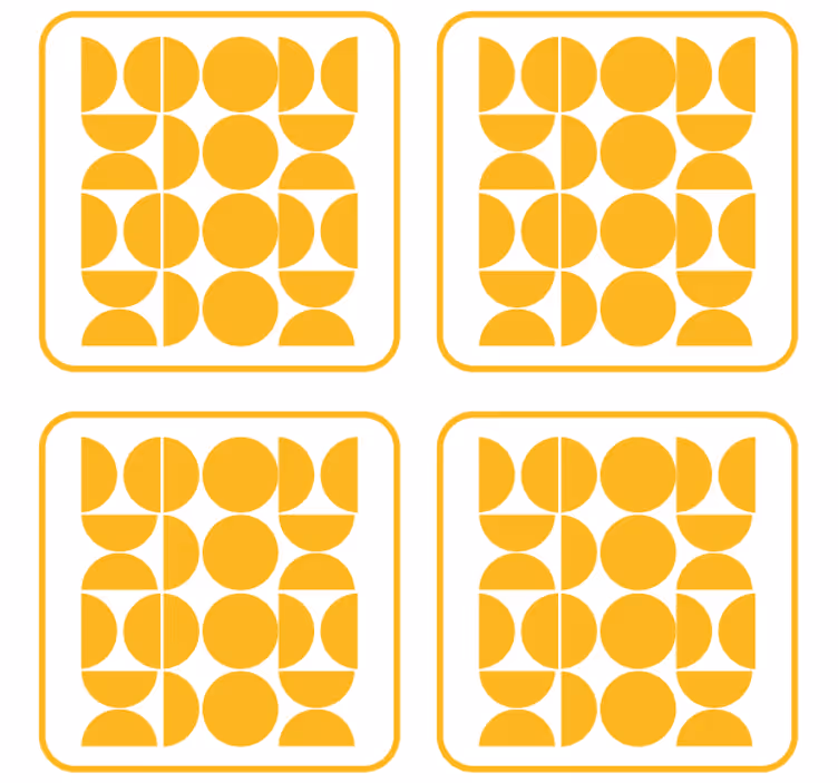 Podmetač za čaše s geometrijskim motivima - TenStickers