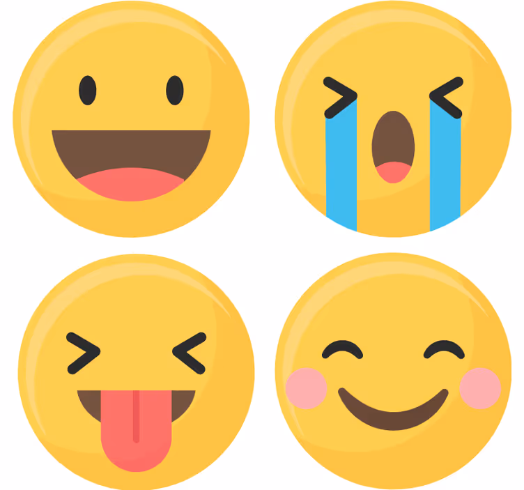 Društveni mediji emojiji geek podmetači - TenStickers