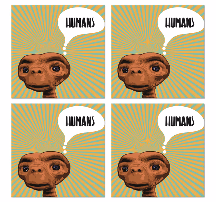 I razmišljajući o ljudima, geek podmetačima - TenStickers
