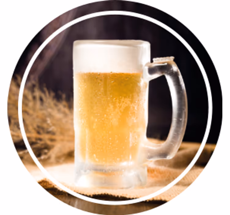 Prostirke za pivo s hladnom šalicom i pjenom - TenStickers
