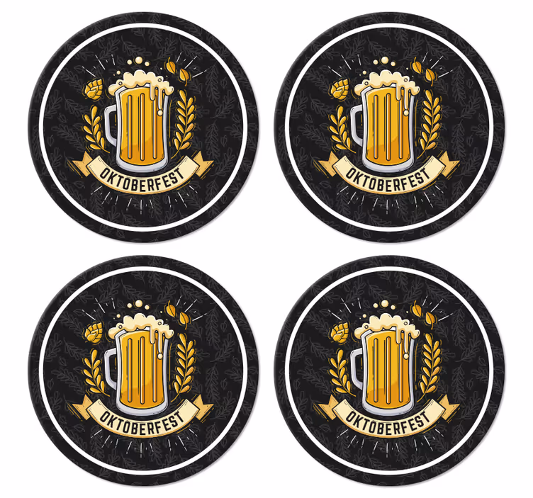 Beer fest oktoberfest pivske prostirke - TenStickers