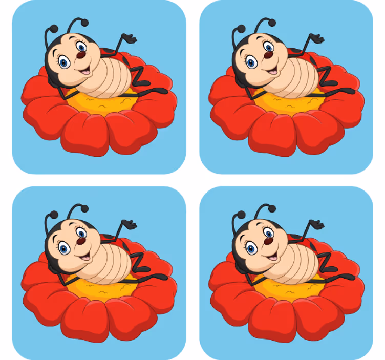 Podmetač za čaše nakaza veseli kukac - TenStickers