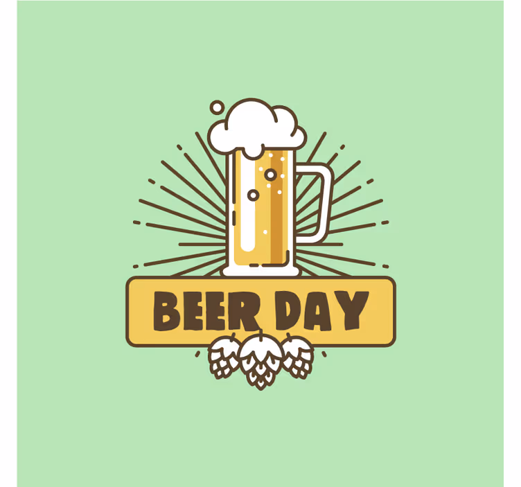 Prostirke za pivo proslava pivskih krigli - TenStickers