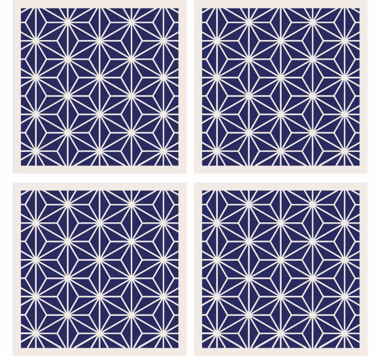 Podmetač za čaše s geometrijskom teksturom - TenStickers
