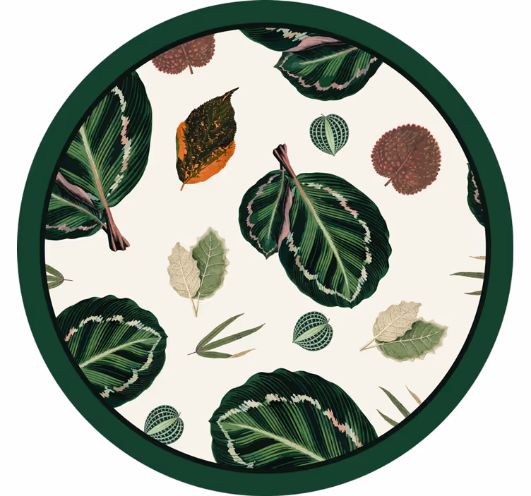Podmetač za čaše s motivom lišća - TenStickers