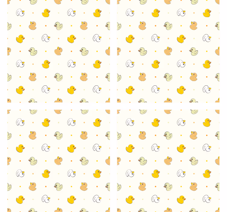 Podmetač za čaše moderan s uzorkom šarmantne patke - TenStickers