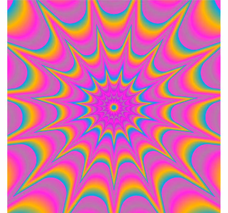 Podmetač za čaše nakaza s vibrantnim spiralnim uzorkom - TenStickers
