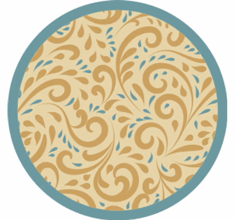 Podmetač za čaše s elegantnom cvjetnom inspiracijom - TenStickers