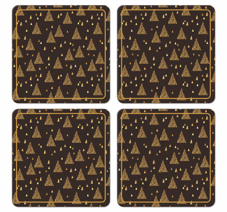 Elegantni zlatni podmetač za božićna drvca - TenStickers