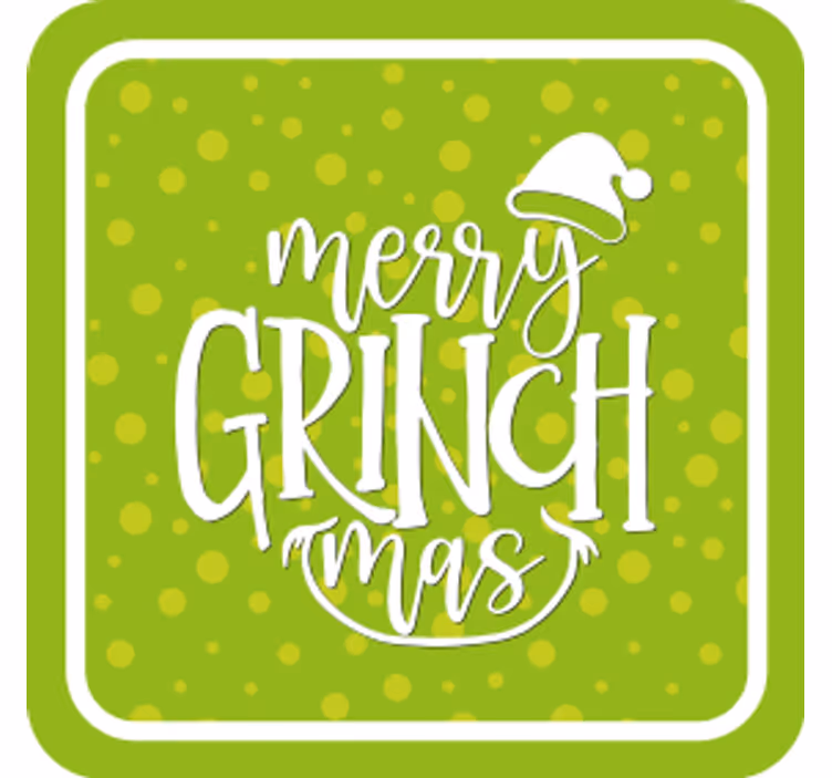 Veseli grinchmas originalni božićni podmetač - TenStickers