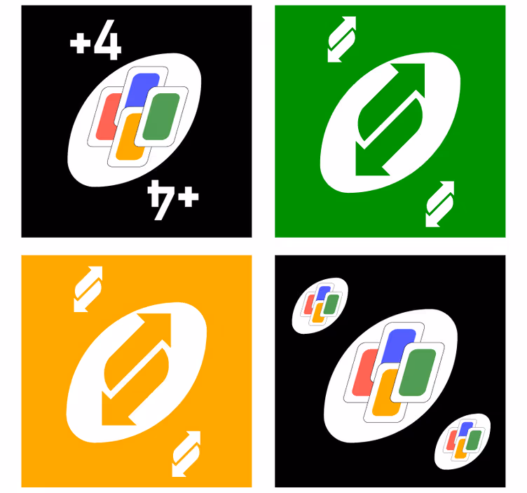 Podmetač za čaše nakaza šareni kartonski motivi - TenStickers