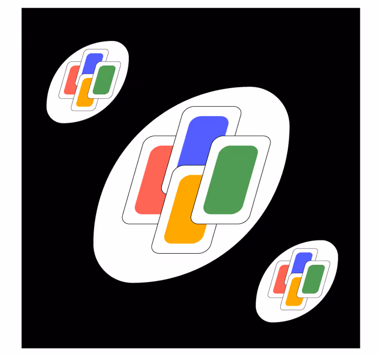 Podmetač za čaše nakaza šarene preklopne forme - TenStickers