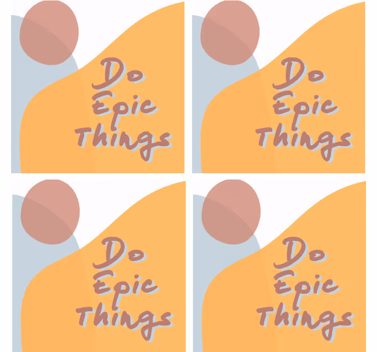 Podmetač za čaše citat s inspirativnim dizajnom - TenStickers