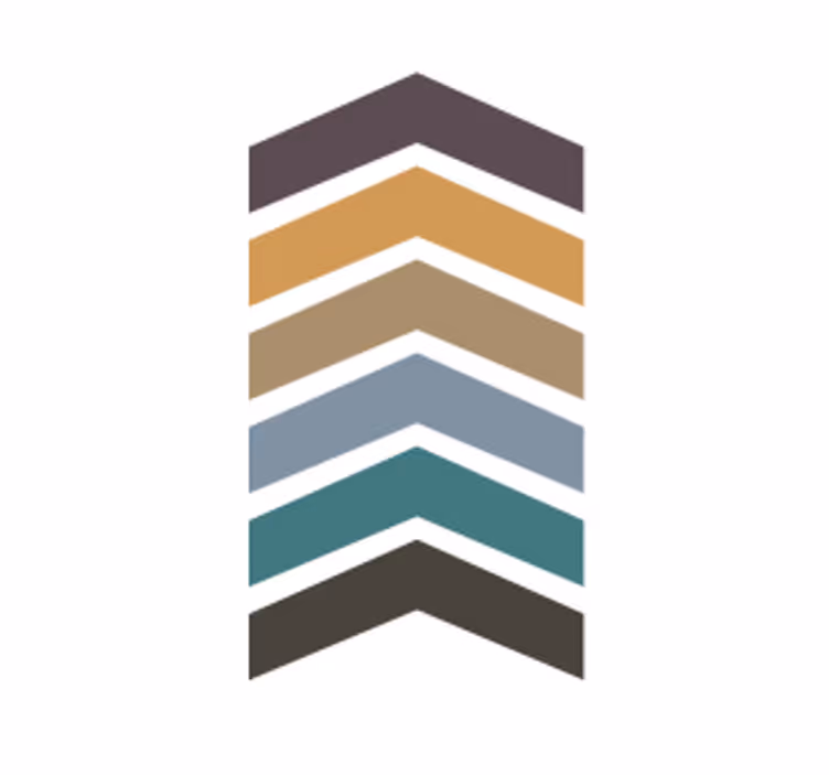 Podmetač za čaše s slojevitim chevron uzorkom - TenStickers