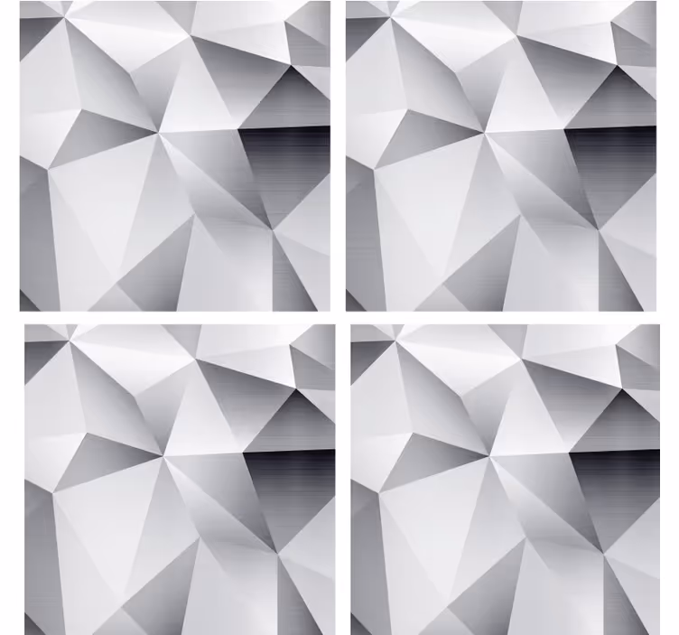 Podmetač za čaše s geometrijskim metalnim uzorkom - TenStickers