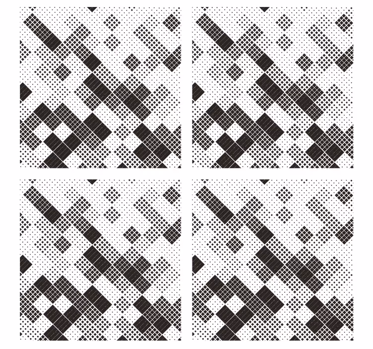 Podmetač za čaše s geometrijskim točkicama - TenStickers