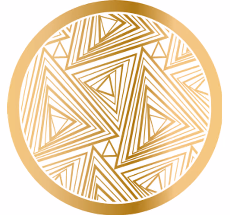 Podmetač za čaše s geometrijskim uzorkom trokuta - TenStickers