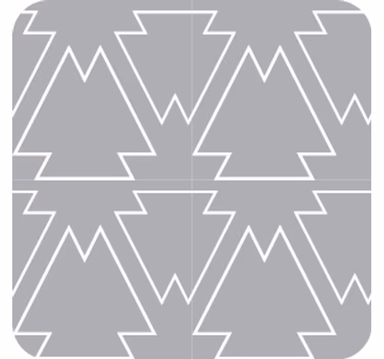 Podmetač za čaše s motivom kutastog drveta - TenStickers