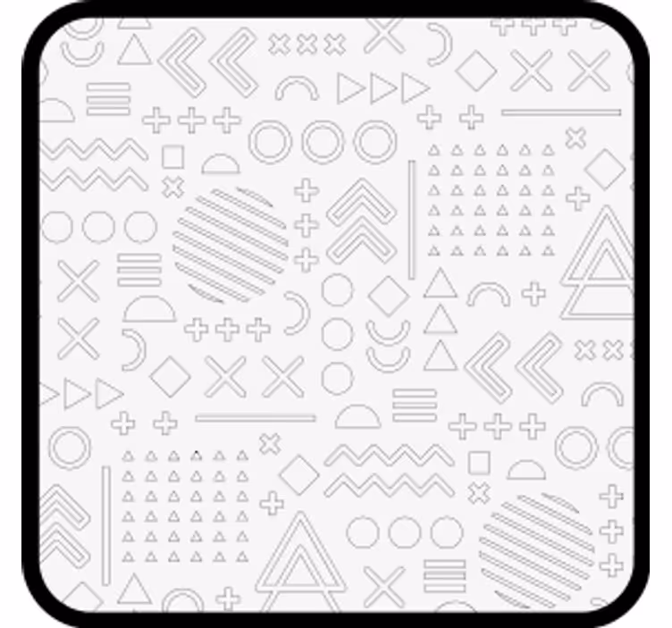 Podmetač za čaše s apstraktnim geometrijskim uzorcima - TenStickers