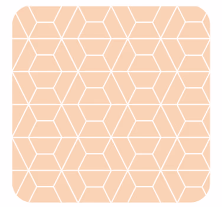 Podmetač za čaše u geometrijskom heksagonalnom rasporedu - TenStickers