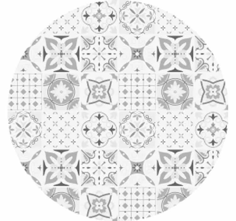 Podmetač za čaše s geometrijskim cvjetnim uzorkom - TenStickers