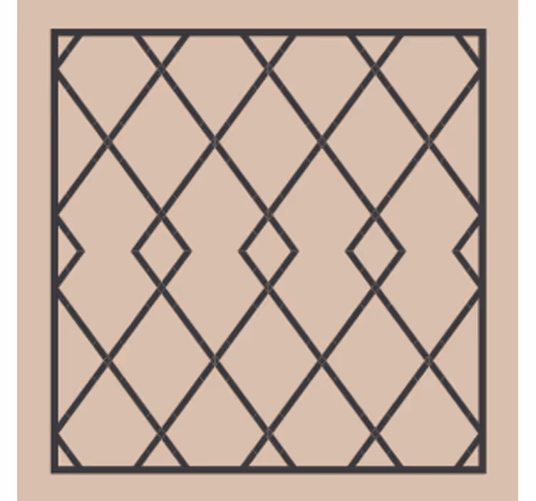 Podmetač za čaše s geometrijskom kompozicijom - TenStickers