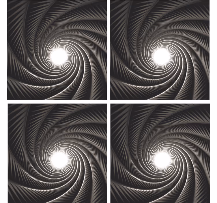 Moderni geometrijski 3d spiralni efekt podmetača - TenStickers