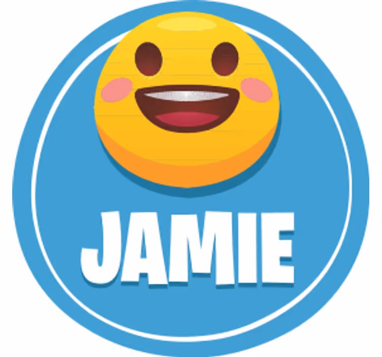 Podmetač za čaše prilagodljiv s personalizacijom smajlića - TenStickers